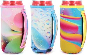 Fundas de neopreno Tall Boy Hugger para latas de 22oz y 24oz, aislantes para latas de cerveza y bebidas, con asa y soporte para botellas - Product Image 6