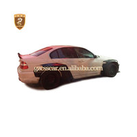Nouvel arrivage : Kit carrosserie large pour BMW E36 E46 Série 3, design style RB, comprenant lèvre de pare-chocs avant, extensions d'ailes, jupes latérales et aileron arrière