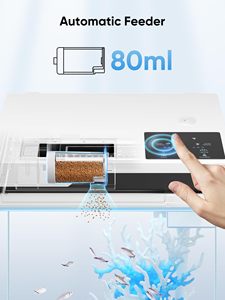 Table Basse Multifonctionnelle avec <span class=keywords><strong>Aquarium</strong></span> Intelligent en Verre, <span class=keywords><strong>Éclairage</strong></span>, Pompe à Eau Filtrante et Humidificateur - Product Image 4