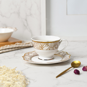 Ensemble de vaisselle en céramique design arabe tasses à thé et assiettes en porcelaine vaisselle pour fête et usage quotidien Assiettes chinoises plats - Product Image 5