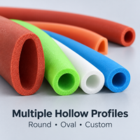 Tubes en mousse de silicone sur mesure et profilés extrudés creux, sections rondes et ovales flexibles pour l'étanchéité industrielle, fourniture OEM ODM