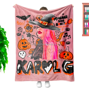 Precio al por mayor <span class=keywords><strong>Karol</strong></span> <span class=keywords><strong>G</strong></span> Peso Pluma Becky <span class=keywords><strong>G</strong></span> Bichota Temporada Foto personalizada Mantas impresas Sofá suave Mantas de viaje - Product Image 3