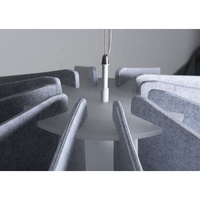 Lampe suspendue créative minimaliste en feutre PET - Taille moyenne, lumière blanc chaud à économie d'énergie pour salon, couleur personnalisable, facile à installer