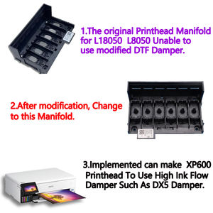 Adaptateur de collecteur de tête d'impression DTF pour <span class=keywords><strong>Epson</strong></span> <span class=keywords><strong>EcoTank</strong></span> L18050 XP600, compatible avec la tête d'impression DX5, amortisseur DTF ET8550 - Product Image 3
