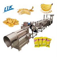 Semi-automatische, hoog-efficiënte productielijn voor bananenchips voor de fruitverwerkingsindustrie, LTK Industrial Machinery