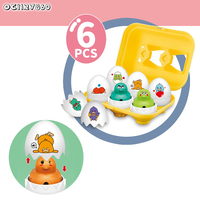 Jeu de puzzle éducatif électronique sensoriel pour bébés de 1 à 3 ans avec reconnaissance des couleurs, forme d'œuf et sons