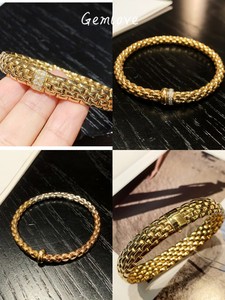 Bracciale Tennis in Oro 18K con Diamanti Coltivati in Laboratorio da 1.9CT, Pavé Completo di Diamanti Rotondi/Doppia Fila, Gioiello di Lusso Unisex per Regalo e Uso Quotidiano - Product Image 6