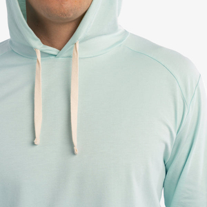 Venta al por mayor Hombres UPF 50 + Pesca Pullover Golf Workout Running Hoodie Half Zip Sudadera 1/4 Quarter Zip Sport Hoodie - Product Image 4