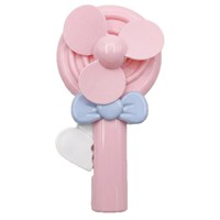 Mini-ventilateur portable en plastique en forme de sucette de dessin animé pour enfants, jouet à presser – Cadeau idéal avec option publicitaire personnalisable