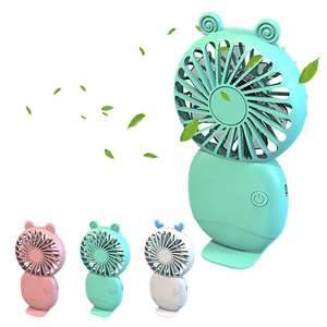 Mini ventilateur de poche portable, rechargeable par USB, avec support, pour bureau - Product Image 1