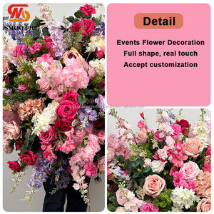 Bola de Flores de Rosa Rosa Artificial de Alta Calidad, Personalizable, Centro de Mesa Floral para Decoración de Bodas - Product Image 2