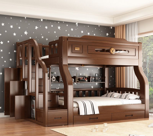 <span class=keywords><strong>Cama</strong></span> litera alta y baja de alta <span class=keywords><strong>calidad</strong></span>, más vendida, para niños, material de protección ambiental, muebles de dormitorio, camas dobles con almacenamiento - Product Image 3