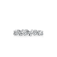 Bijoux fins, argent sterling S925 plaqué platine, certifiés GRA, bagues de fiançailles et de mariage pour femmes, couleur D, VVs1, taille brillante