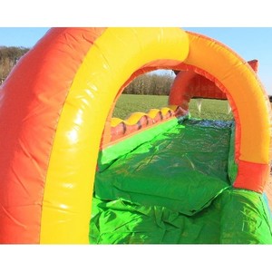 Toboggan aquatique <span class=keywords><strong>avec</strong></span> <span class=keywords><strong>piscine</strong></span> - Design tête de tigre - 10x2,5 mètres, toboggan gonflable tigre de la jungle, toboggan gonflable tête de tigre - Product Image 4