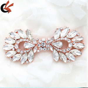 Kim loại đám cưới cô dâu nút móc và mắt <span class=keywords><strong>Clasp</strong></span> với kết hợp tinh thể vòng khóa Loại đóng cửa - Product Image 4