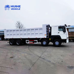 Truk Bekas Sinotruck 8*4 380HP Howo Dump <span class=keywords><strong>Truck</strong></span> Truk Berat Bekas Mesin Yuchai Transmisi Cepat Euro 2 Diesel Pemasok Cina - Product Image 2