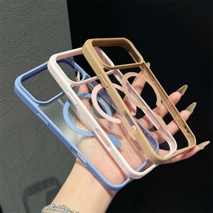 เคสโทรศัพท์แบบแม่เหล็ก TPU นิ่ม รองรับการชาร์จไร้สาย สำหรับ iPhone 17 Air, สำหรับ iPhone 17 Pro Max เคสกันกระแทก สีส้ม ลดราคา - Product Image 3