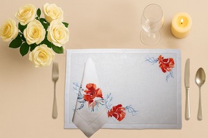 Set de table en lin Golden Fish – 100% lin naturel, set de table écologique réutilisable pour la maison, le restaurant, l'hôtel - Product Image 3