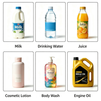 Machine de remplissage de liquides à haute précision avec 4/6/8 têtes pour crème, miel, détergent, cosmétiques