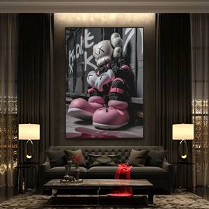 Tối giản gấu áp phích tường nghệ thuật <span class=keywords><strong>Graffiti</strong></span> vẽ tranh nghệ thuật đường phố tranh tường gấu nghệ thuật Poster bộ 3 - Product Image 5