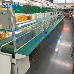 Table de travail double personnalisée Convoyeur à bande Pied électrique <span class=keywords><strong>Ligne</strong></span> d'assemblage de <span class=keywords><strong>spa</strong></span> - Product Image 5
