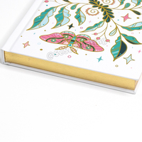 Carnet de notes personnalisé avec couverture rigide, planificateur, journal personnalisé avec des bords vertes pulvérisées