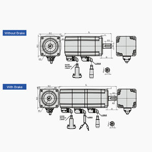 प्रिमागोपाल 60 मिमी 20 किलोग्राम 35 किलोग्राम 50 किलोग्राम टर्नटेबल इलेक्ट्रिक सर्वो मोटर 400 के साथ 550w 600w dc ब्रशलेस सर्विसो मोटर - Product Image 5