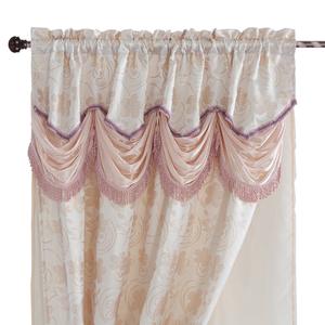 Rideaux de fleurs prêts à l'emploi de style européen pour la chambre et le salon pas cher bonne qualité tissu de fleurs jacquard robuste - Product Image 1