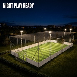 <span class=keywords><strong>Campo</strong></span> da Calcio a Gabbia 20x10m, Mini <span class=keywords><strong>Campo</strong></span> da Calcio Completamente Chiuso con Altezza 6m e Illuminazione LED - Product Image 6