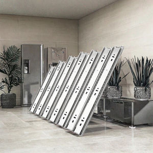 Kompakt Hafif Yarım Delikli Çelik Çekmece Rayı Küçük Mobilya Aksesuarı İçin Kısmi Hafif Çekmece Rayı - Product Image 3