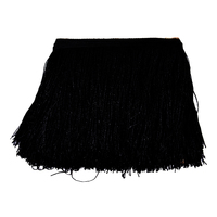 Vente en gros de 20cm de glands latins cryptés, pompons de danse multicolores, chaîne de franges, garniture de lacets