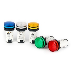 Lampada di Segnalazione LED NIN XB7, 22mm, IP65, 6-380V, Luce di Avvertimento e Indicatore di Funzionamento, Montaggio a Pannello - Product Image 1