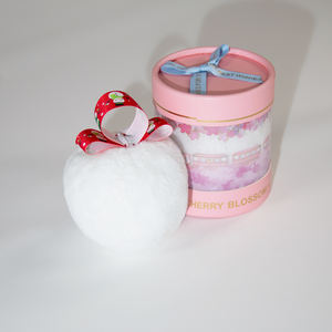 Boule de ruban en peluche scintillante rose, cadeau de noël, surligneur scintillant, boule de poudre - Product Image 5