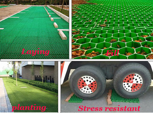 Grille de pavage en plastique HDPE de haute qualité, écologique, durable, pour aménagement paysager, drainage de surface en <span class=keywords><strong>nid</strong></span> <span class=keywords><strong>d</strong></span>'<span class=keywords><strong>abeille</strong></span>, barrage de jardin - Product Image 4