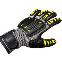 Gants de travail de sécurité imperméables en latex froissé de calibre 10 pour accessoires de pêche