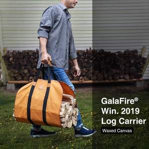 Durable Oxford Cloth Canvas Firewood <b>Carrier</b> Bag Free Sample Outdoor <b>Camping</b> Wood Log Match Tote Zipper Luxury Casual Simple - Product Image 4