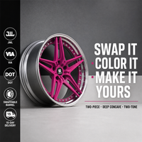 Jantes forgées Magenta à cinq branches rivetées, 2 pièces, 18 19 20 21 pouces, 5x112 5x114.3 5x120 BMW X5