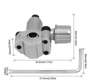 Kit de robinets pour réfrigérateur Bpv-31 compatible avec les tuyaux de diamètre extérieur de 1/4, 5/16, 3/8 pouces, ensemble promotionnel - Product Image 1