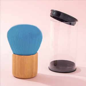Single Powder Makeup <b>Brush</b> Synthetic Hair Plastic Handle Custom Color Ferrule Face Blending Cosmetic <b>Brush</b> for Women - Product Image 6