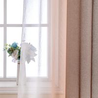 Voilage dégradé en gros, rideau transparent bicolore, voilages à œillets filtrant la lumière, rideau de fenêtre sur mesure