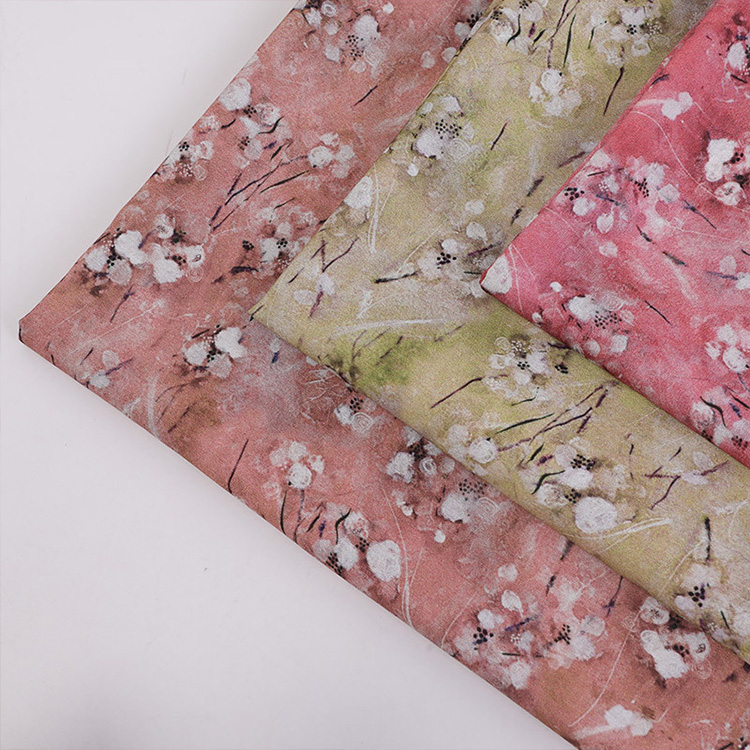 Hot Selling 80% Rayon 20% Nylon 80gsm Digital Printed Woven Dress Viscose Nylon Fabric