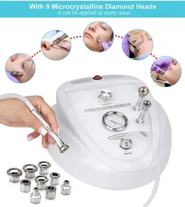 ราคาถูกกว่าแบบพกพา Microdermabrasion เครื่องปอกเปลือกเพชร Dermabrasion อุปกรณ์ทําความสะอาดผิวหน้า