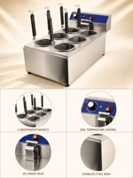 Machine à nouilles multifonctionnelle électrique intelligente en acier inoxydable de style chinois, haute efficacité, pour cantines et services de restauration commerciaux