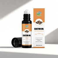 Huile de ricin noire pure, biologique et naturelle, pressée à froid, pour la croissance des cheveux, de la barbe et des sourcils, huile essentielle pour les cheveux