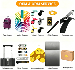 Valises à roulettes en tissu Oxford personnalisées, valises <span class=keywords><strong>de</strong></span> voyage combinées pour hommes, valises à roulettes pour affaires, OEM/ODM - Product Image 4