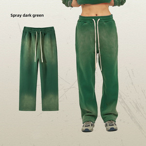 Pantalon de jogging personnalisé poids lourd délavé à l'acide pantalon de survêtement en polaire française logo pantalon de survêtement sport en coton pantalon de jogging pantalon de lavage vintage pour hommes - Product Image 4