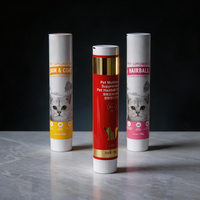 Tube souple écologique et recyclable en aluminium-plastique avec bouchon à vis, sans BPA, pour pâte dentifrice ou soins bucco-dentaires pour animaux de compagnie