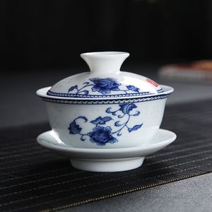 Service à thé en porcelaine de Chine Tasse à thé en céramique bleue et blanche <span class=keywords><strong>Gaiwan</strong></span> - Product Image 6