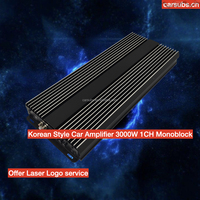 Amplificateur de subwoofer de voiture dynamique 0,5 ohm 3K style coréen, monobloc, RMS 3000W, classe D, max 1 ohm, SPL, basses puissantes, amplificateur SPL pour voiture