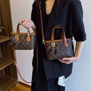 Women's Vintage Print <b>Bucket</b> Bag with Geometric Pattern, with Zipper Design, Multi-purpose Handbag.1009-1 - Product Image 4